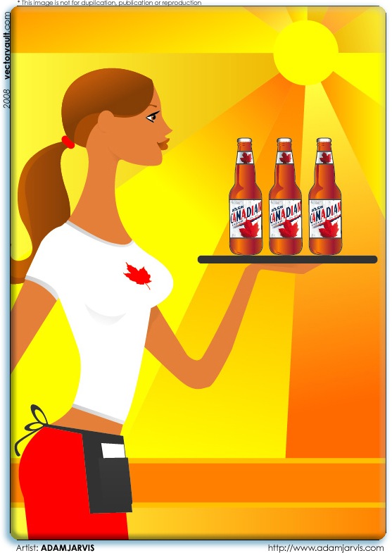 VECTOR WAITRESS – Molson Canadian