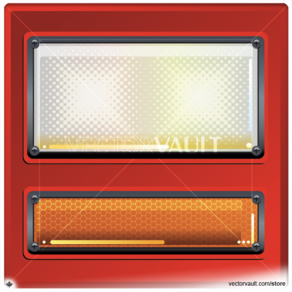 Vector Rectangle Headlight Reflectors