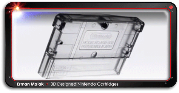 Erman Malak – 3D Designed Nintendo Cartridges