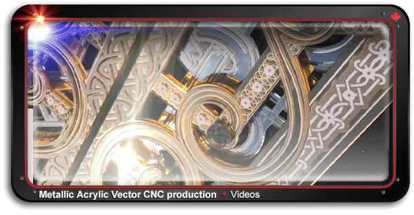 Vector Metallic Acrylic CNC Cutting and Printing